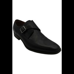 Florsheim Men's Sorrento Single-Monk Strap Shoes Black/Noir - Wide